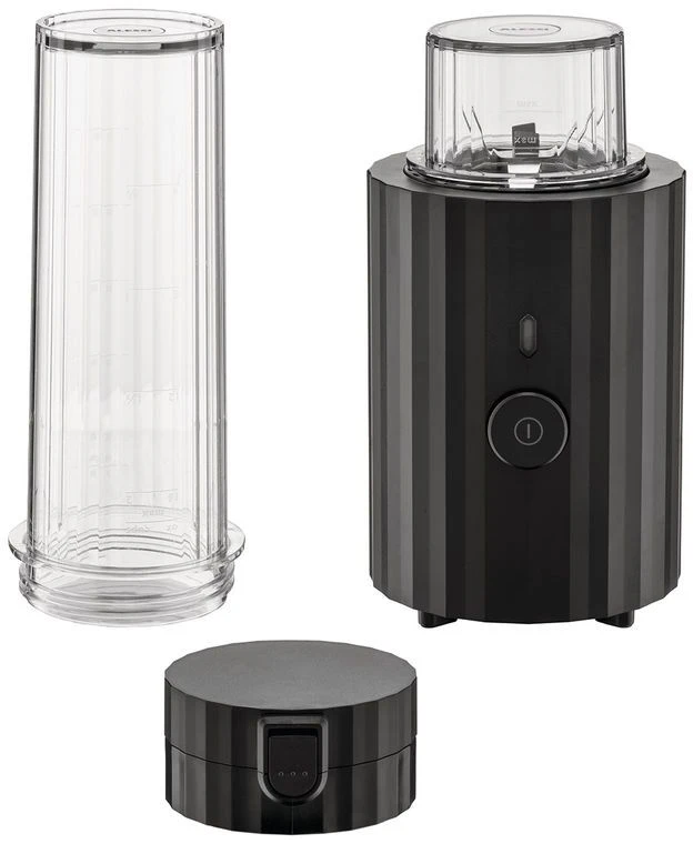 Alessi Smoothie Blender Plisse - Zwart - 380 W - Door Michele De Lucchi - MDL17 B 3 Alessi Smoothie Blender Plisse - Zwart - 380 W - Door Michele De Lucchi - MDL17 B