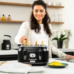 Westinghouse Retro Waterkoker + Broodrooster 4 Sleuven + Staafmixer - Zwart 19 Westinghouse Retro Waterkoker + Broodrooster 4 Sleuven + Staafmixer - Zwart -Thuiskeuken 1200x1200 189
