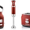 Westinghouse Retro Waterkoker + Broodrooster 2 Sleuven + Staafmixer - Rood 2 Westinghouse Retro Waterkoker + Broodrooster 2 Sleuven + Staafmixer - Rood -Thuiskeuken 1200x698