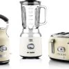 Westinghouse Retro Waterkoker + Broodrooster 4 Sleuven + Blender - Wit -Thuiskeuken 1200x740