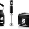 Westinghouse Retro Waterkoker + Broodrooster 2 Sleuven + Staafmixer - Zwart -Thuiskeuken 1200x765 1