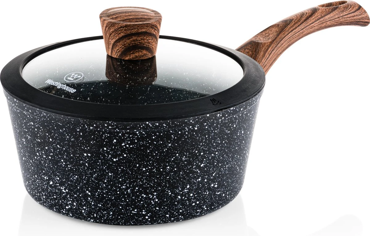 Westinghouse Pannenset Marble Wood (Braadpan ø 28 Cm + Steelpan ø 20 Cm) - Inductie En Alle Andere Warmtebronnen 9 Westinghouse Pannenset Marble Wood (Braadpan ø 28 Cm + Steelpan ø 20 Cm) - Inductie En Alle Andere Warmtebronnen - Afbeelding 7