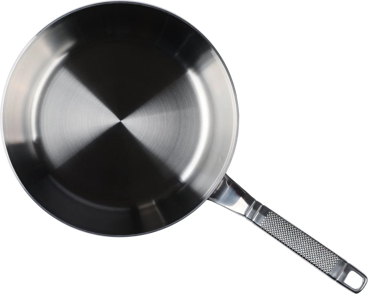 Saveur Selects Koekenpan Voyage - Tri-Ply RVS - ø 25 Cm - Zonder Anti-aanbaklaag 5 Saveur Selects Koekenpan Voyage - Tri-Ply RVS - ø 25 Cm - Zonder Anti-aanbaklaag - Afbeelding 3