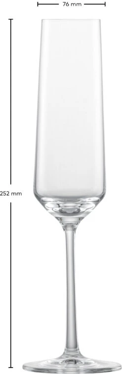 Zwiesel Glas Champagneglazen Pure - 215 Ml - 6 Stuks 8 Zwiesel Glas Champagneglazen Pure - 215 Ml - 6 Stuks -Thuiskeuken 122316 Pure Sekt Gr7 fstu 2