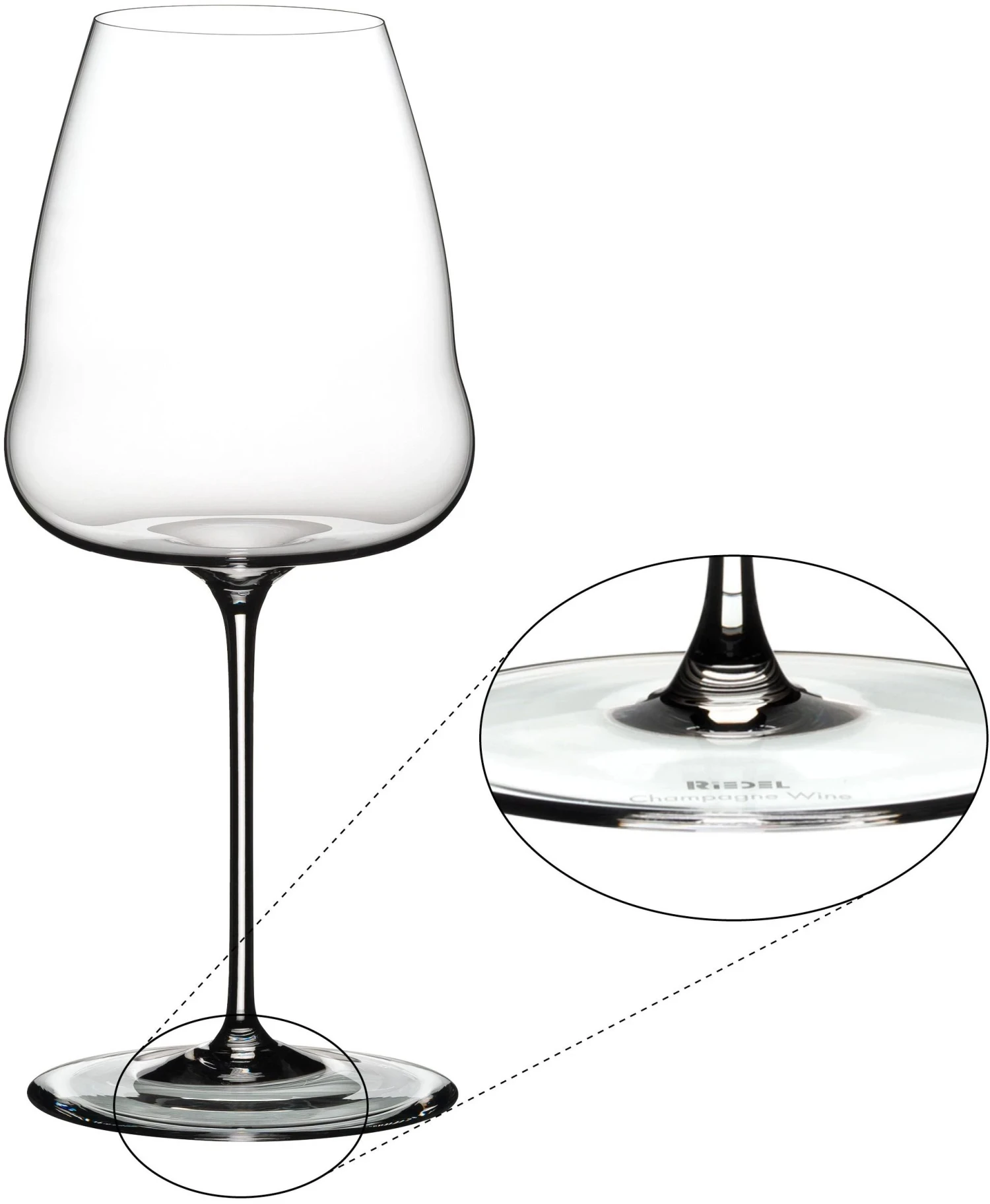 Riedel Champagneglas Winewings 4 Riedel Champagneglas Winewings - Afbeelding 2