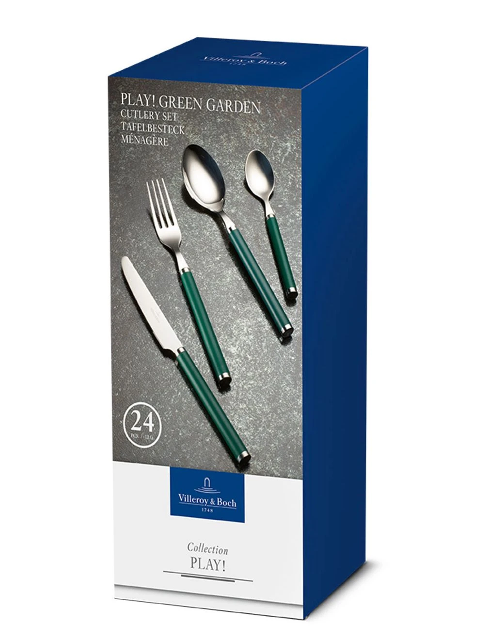 Villeroy & Boch Bestekset Play! - Green Garden - 24 Delig / 6 Personen 7 Villeroy & Boch Bestekset Play! - Green Garden - 24 Delig / 6 Personen - Afbeelding 5