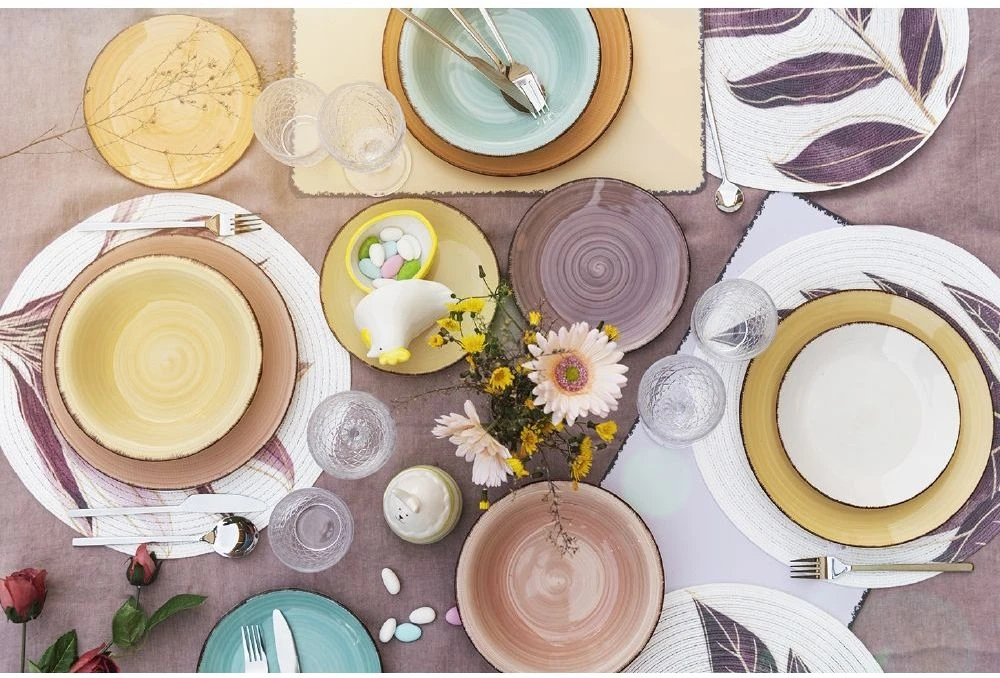 Villa D'Este Serviesset Acquerello - 18-delig / 6 Personen 4 Villa D'Este Serviesset Acquerello - 18-delig / 6 Personen - Afbeelding 2