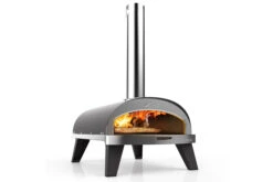 ZiiPa Pizza Oven Piana - Houtgestookt - Met Thermometer - Leisteen - Voor ø 30 Cm Pizza's - Roterende Pizzasteen