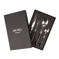 Jay Hill Bestekset Couvert Laguiole - Zwart - 4-delig -Thuiskeuken 3 8720812849643 2