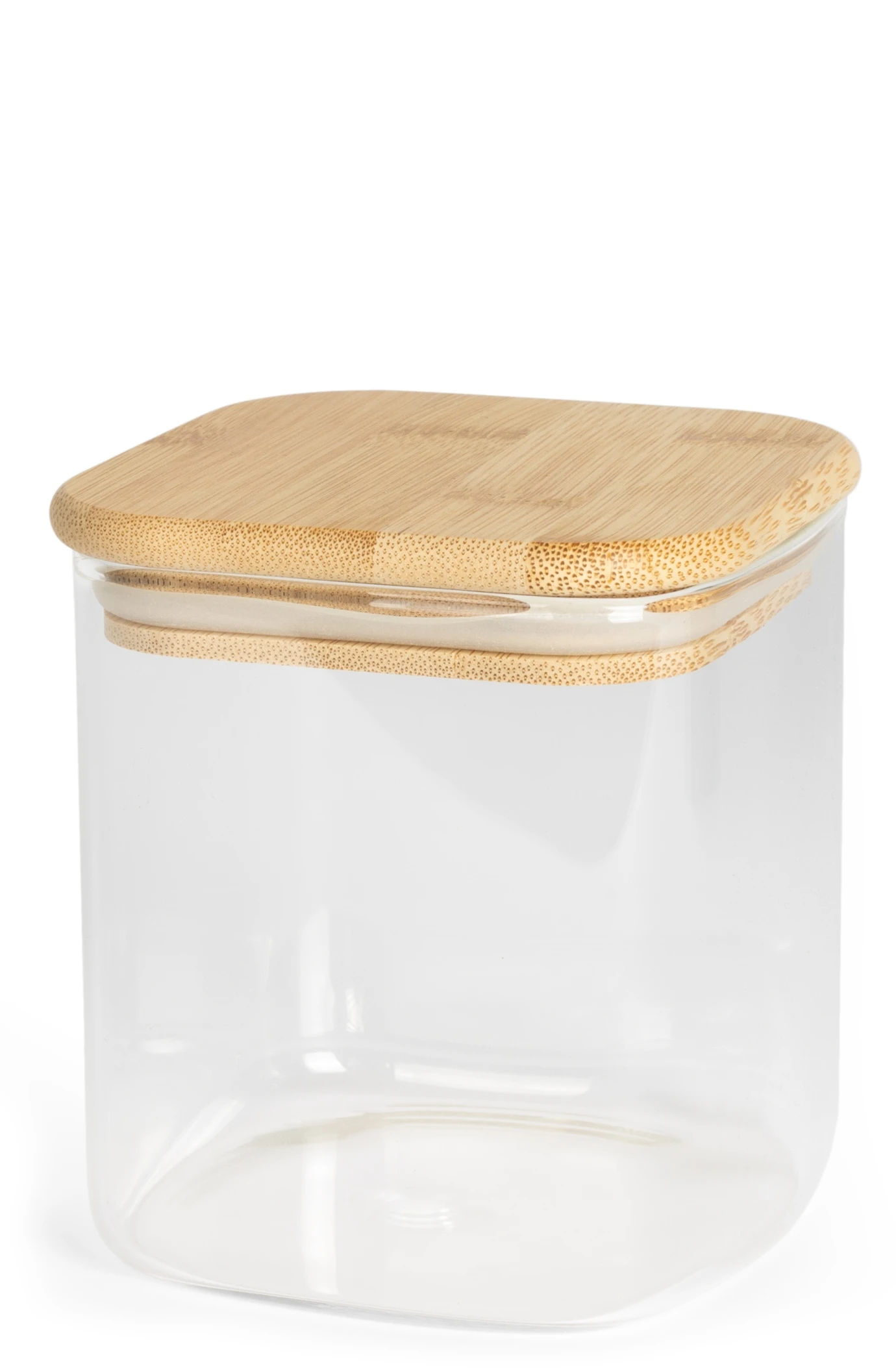 Sareva Voorraadpot - Glas / Bamboe - 800 Ml 4 Sareva Voorraadpot - Glas / Bamboe - 800 Ml - Afbeelding 2