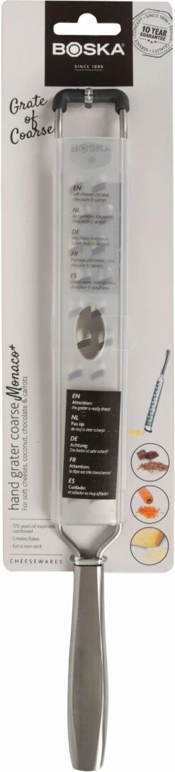 Boska Rasp Grof Monaco+ 9 Boska Rasp Grof Monaco+ -Thuiskeuken 307110 handgrater coarse monaco