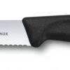 Victorinox Tomaten- / Worst- / Kaasmes Met Vorkpunt - Zwart 1 Victorinox Tomaten- / Worst- / Kaasmes Met Vorkpunt - Zwart -Thuiskeuken 310621 kaasmes en worstjes victorinox 11 cm zwart