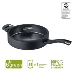 Berndes Hapjespan B.Green - ø 28 Cm / 3.5 Liter - Standaard Anti-aanbaklaag -Thuiskeuken 35450 Product5B15D