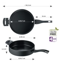 Berndes Hapjespan B.Green - ø 28 Cm / 3.5 Liter - Standaard Anti-aanbaklaag -Thuiskeuken 35455 Product 1920x19205B15D