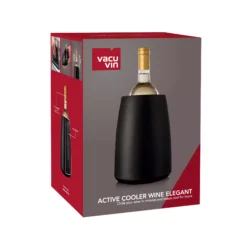 Vacu Vin Wijnkoeler Active Cooler Elegant - Box - Zwart -Thuiskeuken 3649460 Active Cooler Wine Black Pack