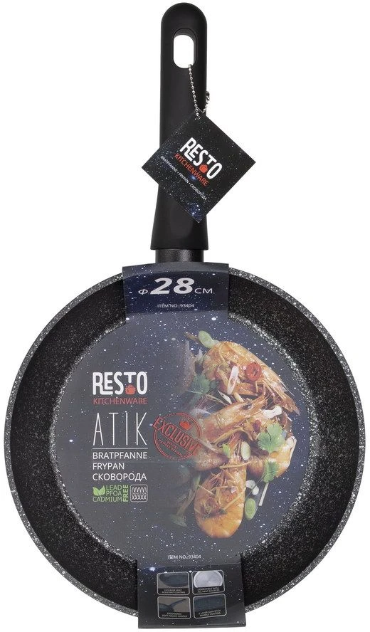 Resto Kitchenware Koekenpan Atik - ø 28 Cm - Standaard Anti-aanbaklaag 8 Resto Kitchenware Koekenpan Atik - ø 28 Cm - Standaard Anti-aanbaklaag - Afbeelding 6