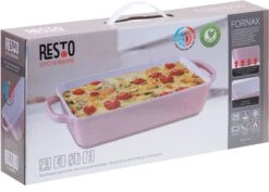 Resto Kitchenware Ovenschaal Fornax - Roze - 40 X 21 Cm / 2.9 Liter -Thuiskeuken 4260403578360 3