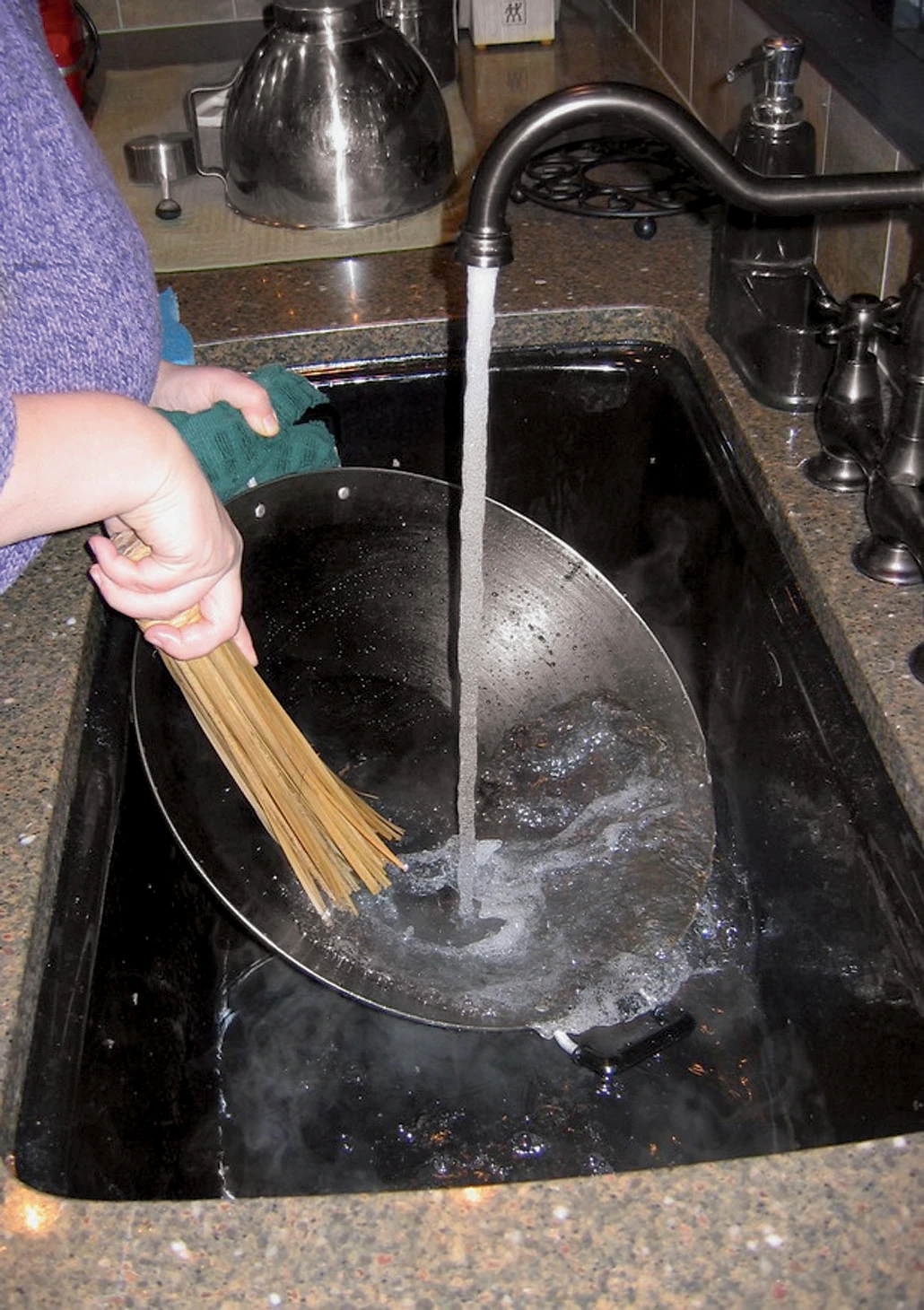 Paderno Reinigingsborstel Wok Bamboe - 25.5 Cm 4 Paderno Reinigingsborstel Wok Bamboe - 25.5 Cm - Afbeelding 2