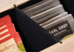 Sakura Tea Theedoos - Hout - 6-vaks - Met Fluweel - 43 X 9 Cm -Thuiskeuken 5 detail 6 lang hout 1