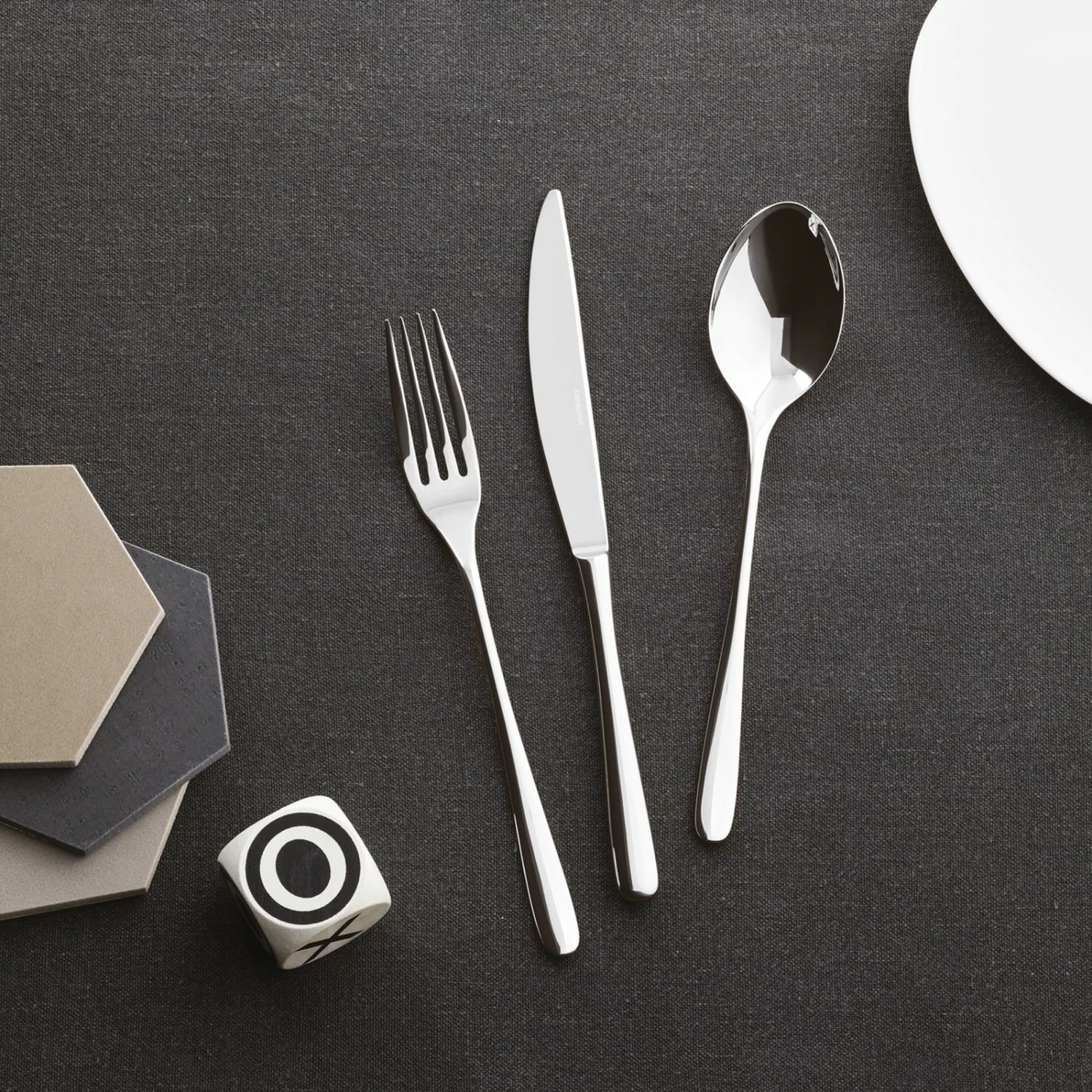 Sambonet Gebaksvorkjes Taste Zwart 6 Stuks 4 Sambonet Gebaksvorkjes Taste Zwart 6 Stuks - Afbeelding 2