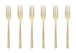 Sambonet Gebaksvorkjes Rock Champagne 6 Stuks