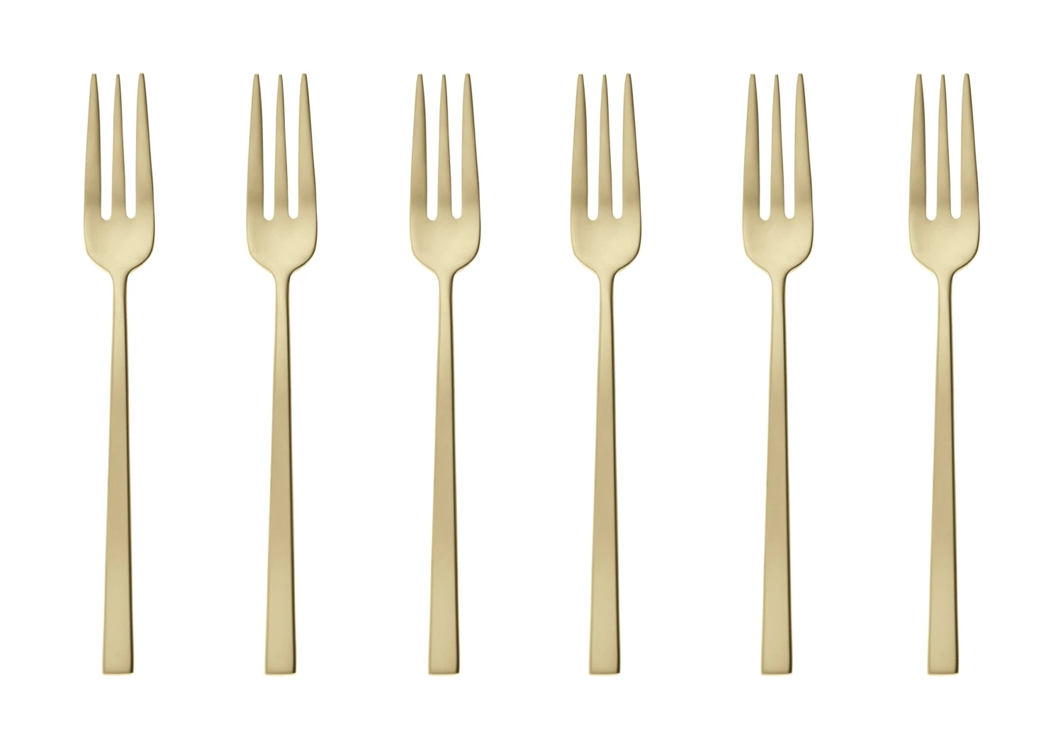 Sambonet Gebaksvorkjes Rock Champagne 6 Stuks 3 Sambonet Gebaksvorkjes Rock Champagne 6 Stuks