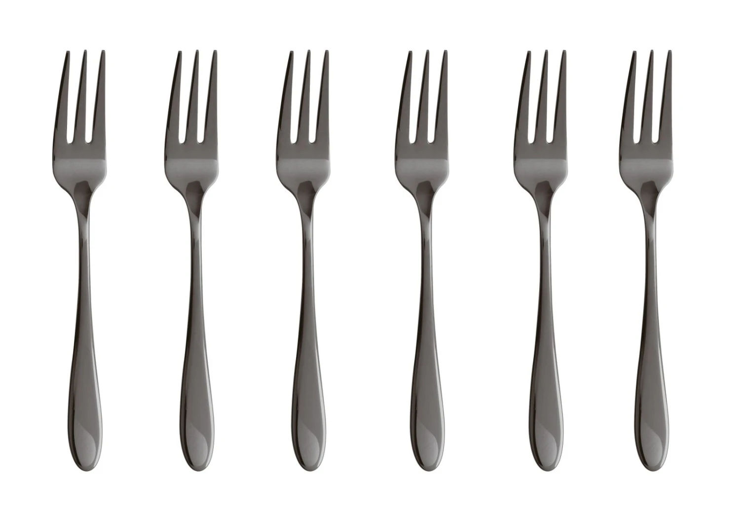 Sambonet Gebaksvorkjes Velvet Zwart 6 Stuks 3 Sambonet Gebaksvorkjes Velvet Zwart 6 Stuks