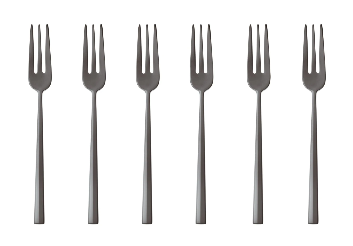 Sambonet Gebaksvorkjes Rock Zwart 6 Stuks 3 Sambonet Gebaksvorkjes Rock Zwart 6 Stuks