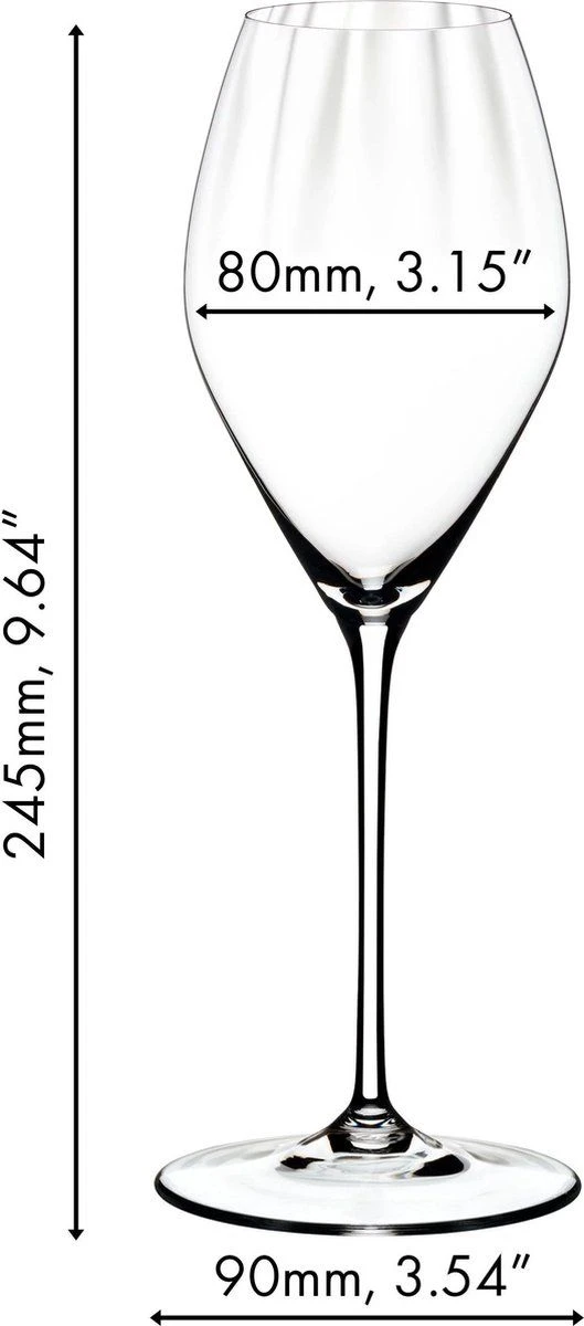 Riedel Champagneglazen Performance - 4 Stuks 5 Riedel Champagneglazen Performance - 4 Stuks - Afbeelding 3