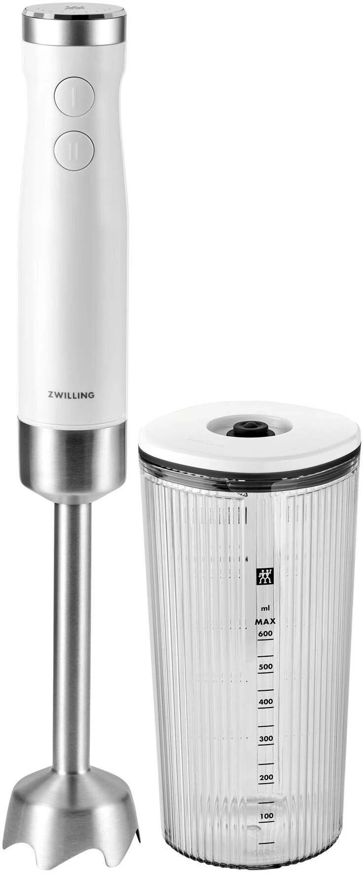 Zwilling Staafmixer Enfinigy - 800 W - 9 Snelheden - Zilver/Wit 3 Zwilling Staafmixer Enfinigy - 800 W - 9 Snelheden - Zilver/Wit