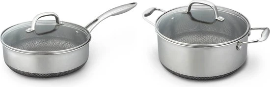 Westinghouse Pannenset Black Signature (Kookpan + Hapjespan) ø 24cm - Inductie En Alle Andere Warmtebronnen 3 Westinghouse Pannenset Black Signature (Kookpan + Hapjespan) ø 24cm - Inductie En Alle Andere Warmtebronnen