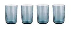Bitz Waterglas Kusintha - Blauw - 280 Ml - 4 Stuks