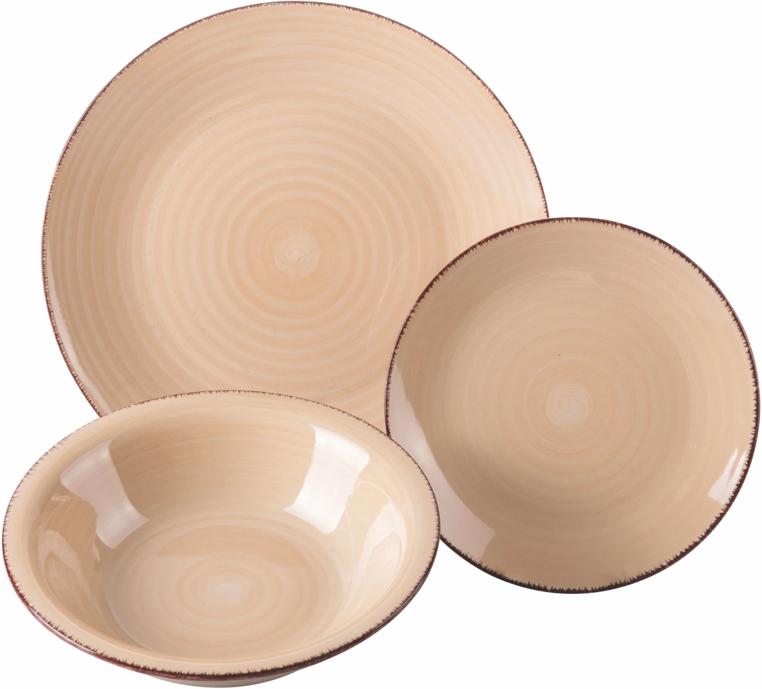 Villa D'Este Serviesset Baita - Chocolate - 18-delig / 6 Personen 4 Villa D'Este Serviesset Baita - Chocolate - 18-delig / 6 Personen - Afbeelding 2