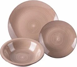 Villa D'Este Serviesset Baita - Chocolate - 12-delig / 4 Personen -Thuiskeuken 5911820 d