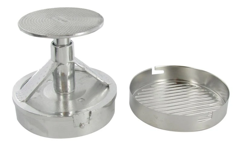 Hamburgerpers - Aluminium / RVS - ø 11 Cm 4 Hamburgerpers - Aluminium / RVS - ø 11 Cm - Afbeelding 2