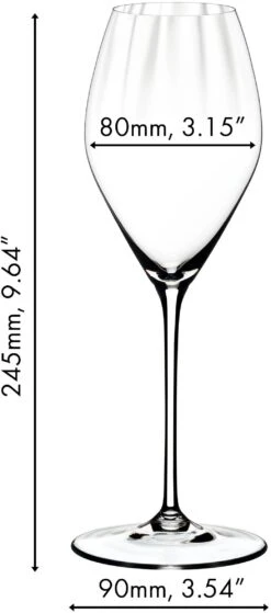 Riedel Champagne Glazen Performance - 2 Stuks -Thuiskeuken 688400028 dimensions bxnKLINQ 2