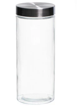Sareva Voorraadpot - Glas / RVS Deksel - ø 11.5 Cm / 2.2 Liter 9 Sareva Voorraadpot - Glas / RVS Deksel - ø 11.5 Cm / 2.2 Liter -Thuiskeuken 7061111160055 2
