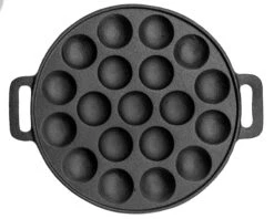 Sareva Poffertjespan - Gietijzer - ø 24 Cm - 19 Poffertjes 9 Sareva Poffertjespan - Gietijzer - ø 24 Cm - 19 Poffertjes -Thuiskeuken 7061112070186 1