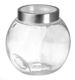 Sareva Voorraadpot / Snoeppot - Glas / RVS Deksel - 2.2 Liter -Thuiskeuken 7061118446343 2 1