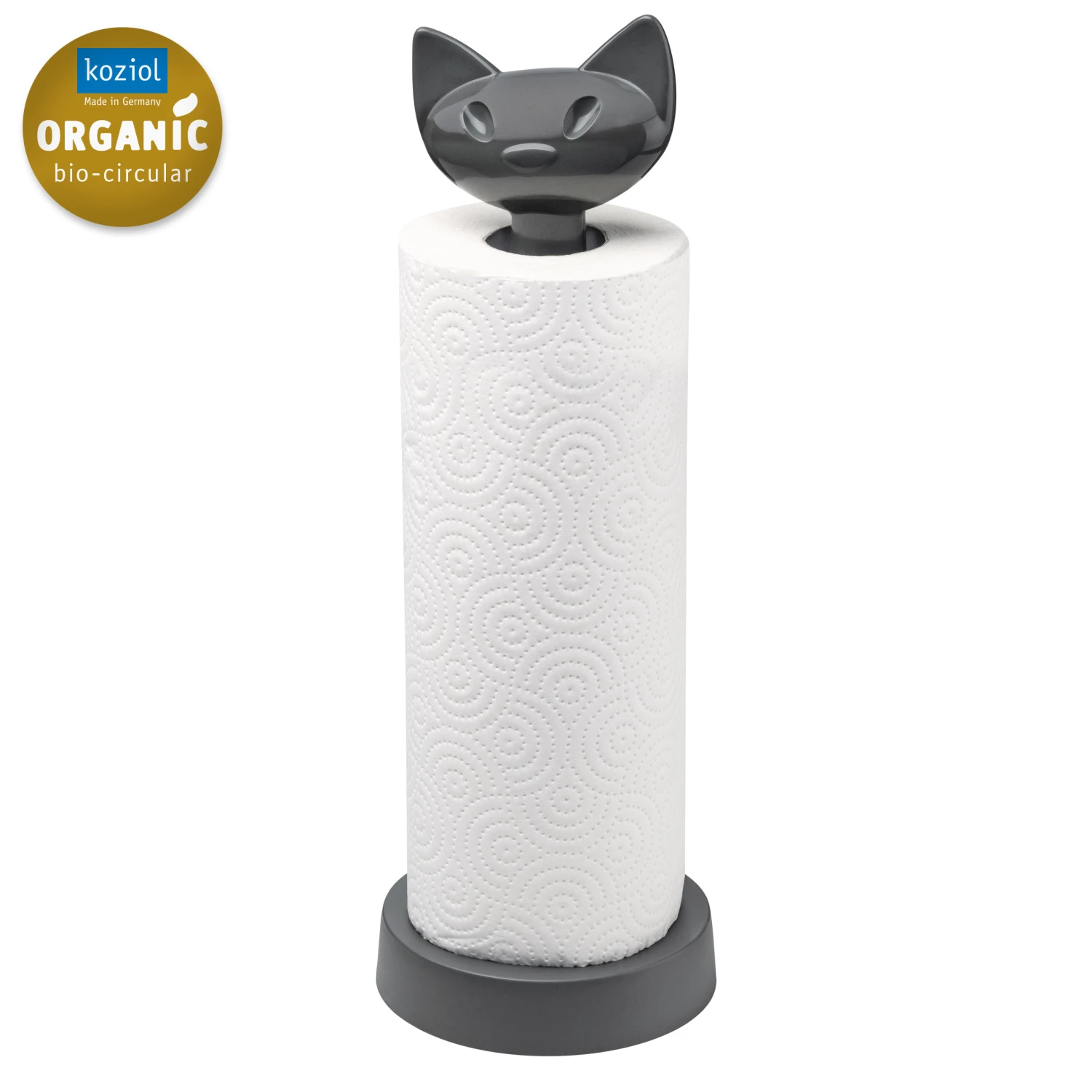 Koziol Keukenrolhouder Miaou Grijs 4 Koziol Keukenrolhouder Miaou Grijs - Afbeelding 2