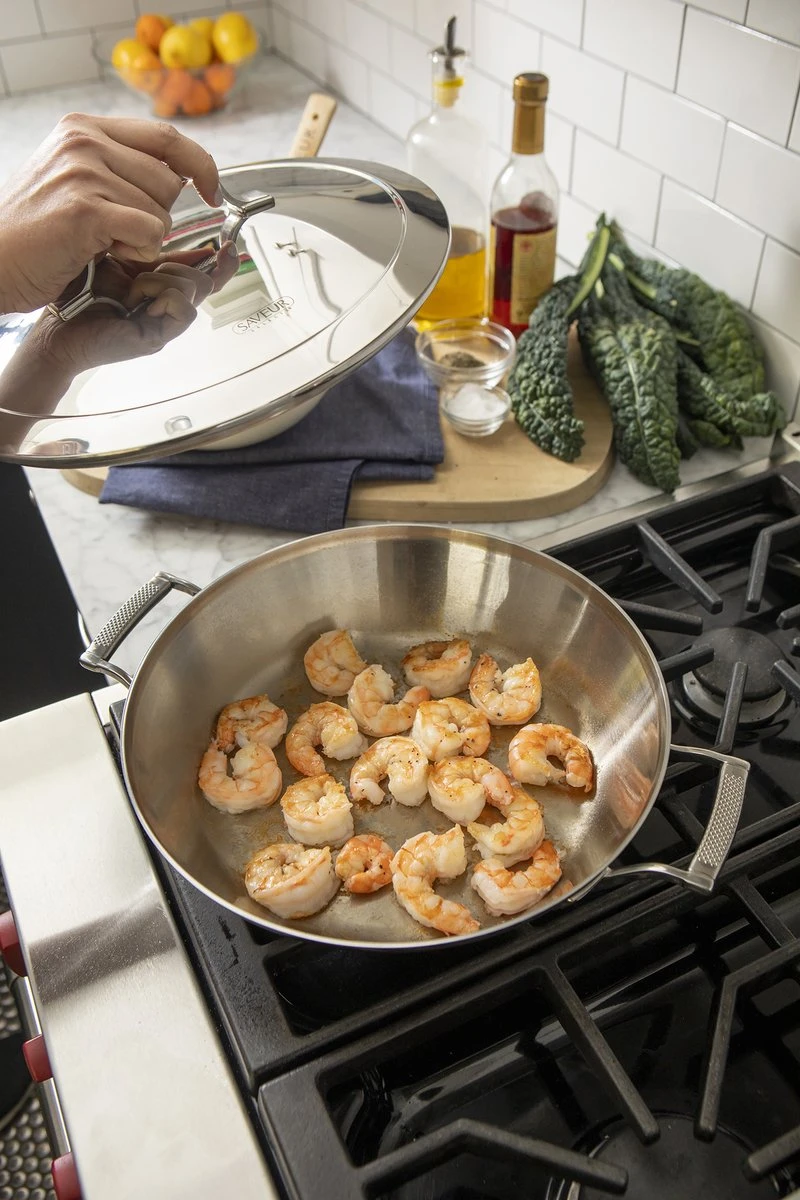 Saveur Selects Hapjespan Voyage - TriPly RVS - ø 30 Cm - Zonder Anti-aanbaklaag 4 Saveur Selects Hapjespan Voyage - TriPly RVS - ø 30 Cm - Zonder Anti-aanbaklaag - Afbeelding 2