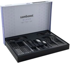 Sambonet Bestekset Bloom - Antique RVS - Monoblock - 36 Delig / 6 Personen 8 Sambonet Bestekset Bloom - Antique RVS - Monoblock - 36 Delig / 6 Personen -Thuiskeuken 8014808499029 3