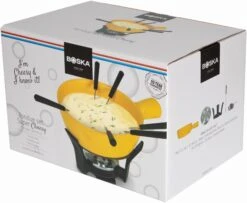 Boska Fondueset Cheesy - 6 Personen - Geel/zwart - 1.3 Liter 11 Boska Fondueset Cheesy - 6 Personen - Geel/zwart - 1.3 Liter -Thuiskeuken 853512 fondue cheesy 1