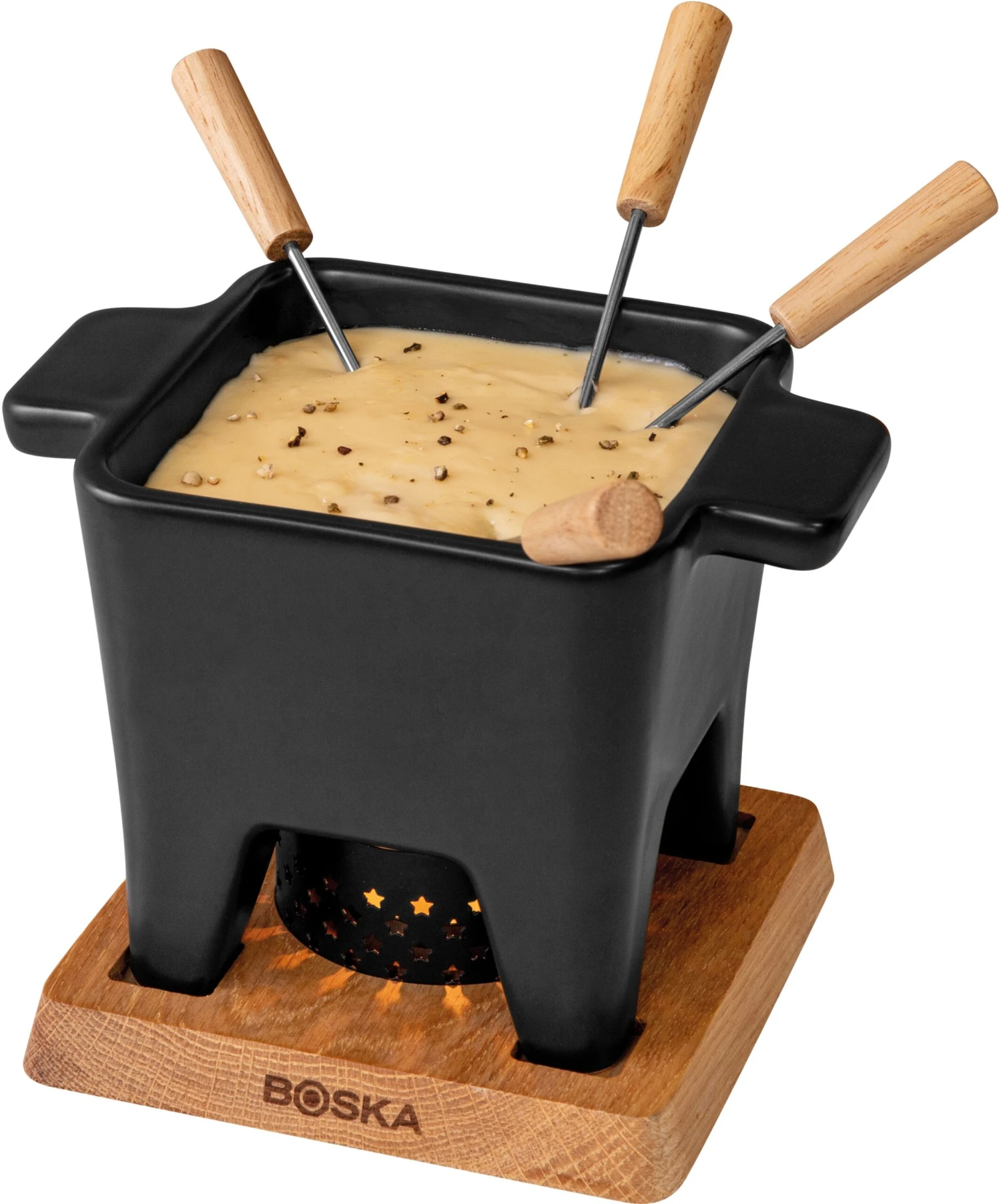 Boska Fondueset - 4 Personen - Zwart 9 Boska Fondueset - 4 Personen - Zwart - Afbeelding 8