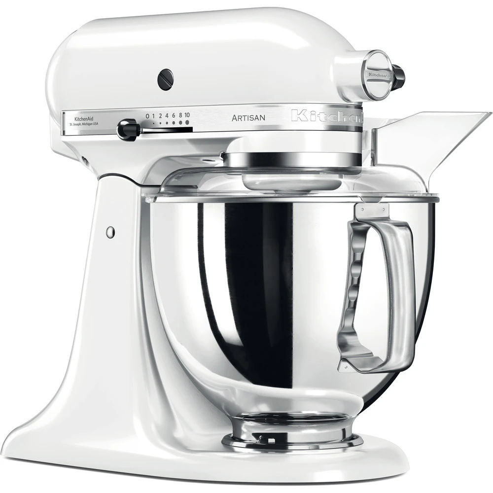 KitchenAid Keukenmachine Artisan - Kantelbare Kop - Wit - 4.8 Liter - 5KSM175PSEWH 5 KitchenAid Keukenmachine Artisan - Kantelbare Kop - Wit - 4.8 Liter - 5KSM175PSEWH - Afbeelding 3