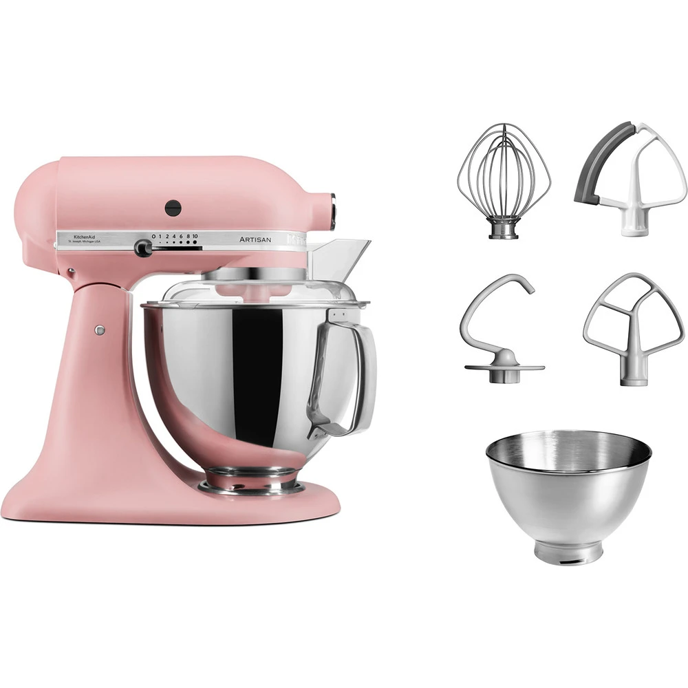 KitchenAid Keukenmachine Artisan - Kantelbare Kop - Dried Rose - 4.8 Liter - 5KSM175PSEDR 4 KitchenAid Keukenmachine Artisan - Kantelbare Kop - Dried Rose - 4.8 Liter - 5KSM175PSEDR - Afbeelding 2