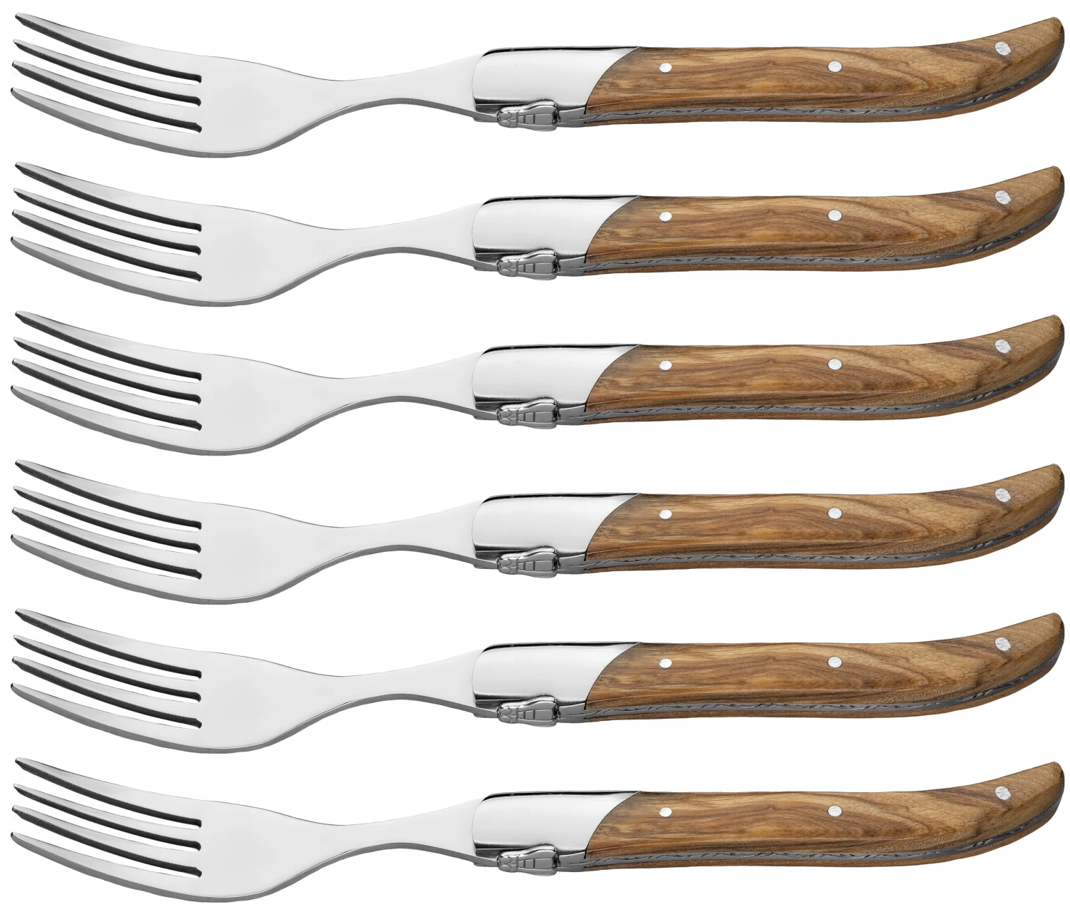 Jay Hill Steakvorken Laguiole - Olijfhout - 6 Stuks 9 Jay Hill Steakvorken Laguiole - Olijfhout - 6 Stuks - Afbeelding 7