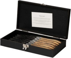 Jay Hill Steakmessen Laguiole - Raw Black - Olijfhout - 6 Stuks 12 Jay Hill Steakmessen Laguiole - Raw Black - Olijfhout - 6 Stuks -Thuiskeuken 8720364453459 3