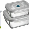 Sareva Vacuum Ovenschalen / Vershoudbakjes - Hittebestendig Glas - 3 Delige Set / 970 Ml + 1.7 Ltr 2 Sareva Vacuum Ovenschalen / Vershoudbakjes - Hittebestendig Glas - 3 Delige Set / 970 Ml + 1.7 Ltr -Thuiskeuken 8720364455873 1