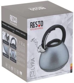 Resto Kitchenware Fluitketel Lyra - Zilver - 2.7 Liter -Thuiskeuken 90605.4260403577325.ver09